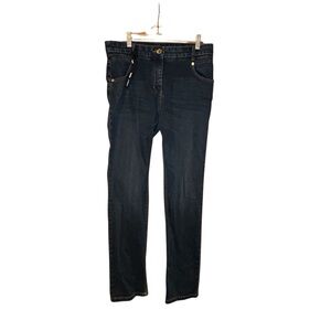 Olsen Europe‎ Mona Straight Jeans Women’s Dark Wash Denim Size 8 S-M Stretch